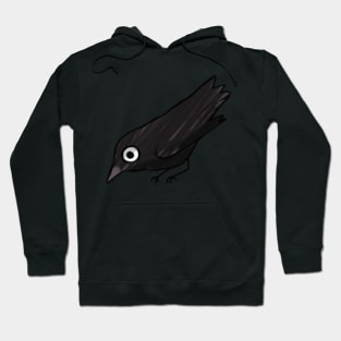 Funny crow illustration Hoodie